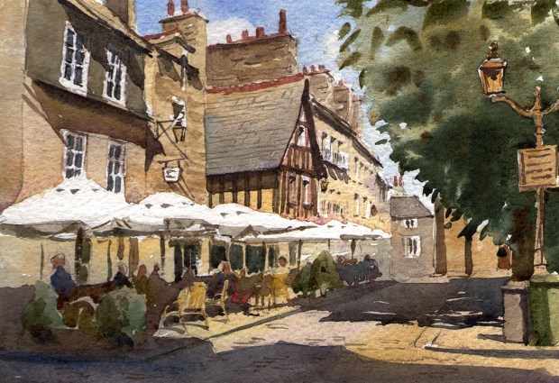 026 - French Cafe, Dinan, Brittany
