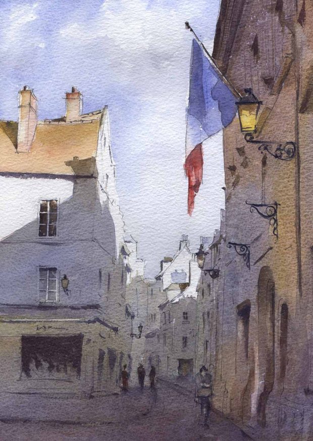 093 - French Flag, Senlis